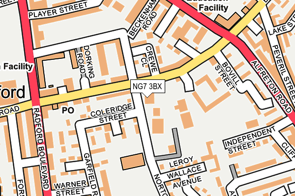 NG7 3BX map - OS OpenMap – Local (Ordnance Survey)