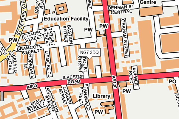 NG7 3DQ map - OS OpenMap – Local (Ordnance Survey)