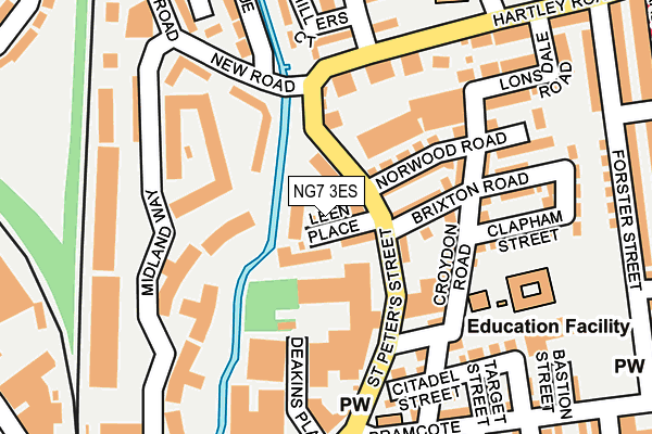 NG7 3ES map - OS OpenMap – Local (Ordnance Survey)