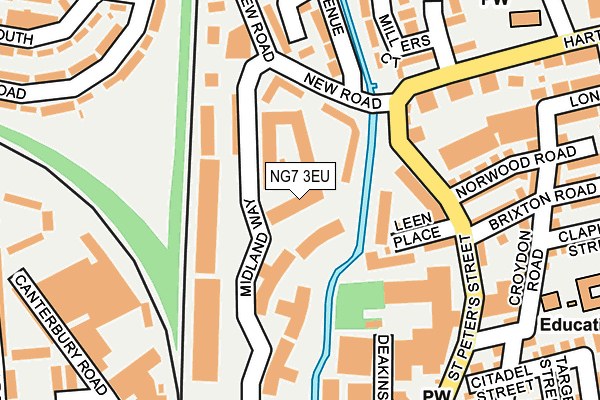 NG7 3EU map - OS OpenMap – Local (Ordnance Survey)