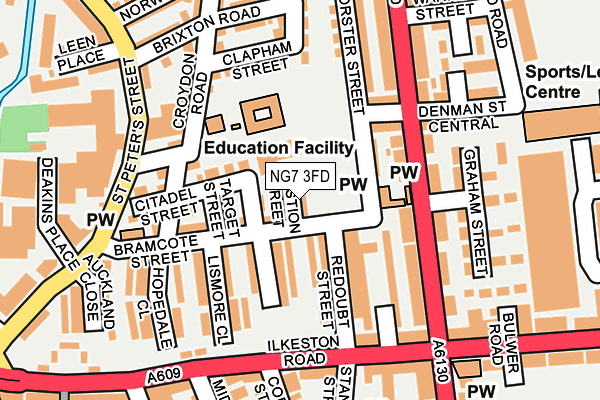 NG7 3FD map - OS OpenMap – Local (Ordnance Survey)