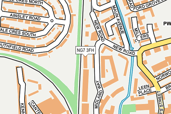 NG7 3FH map - OS OpenMap – Local (Ordnance Survey)