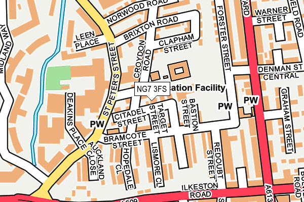 NG7 3FS map - OS OpenMap – Local (Ordnance Survey)