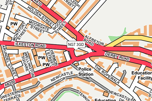 NG7 3GD map - OS OpenMap – Local (Ordnance Survey)