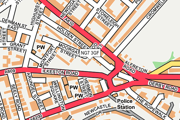 NG7 3GF map - OS OpenMap – Local (Ordnance Survey)