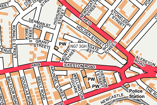 NG7 3GH map - OS OpenMap – Local (Ordnance Survey)