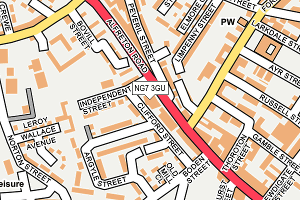 NG7 3GU map - OS OpenMap – Local (Ordnance Survey)
