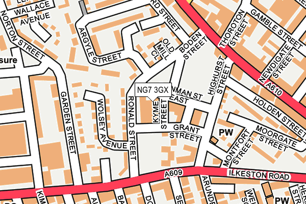 NG7 3GX map - OS OpenMap – Local (Ordnance Survey)