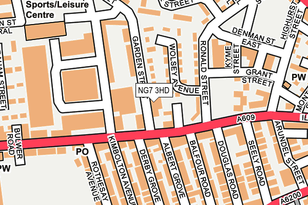 NG7 3HD map - OS OpenMap – Local (Ordnance Survey)