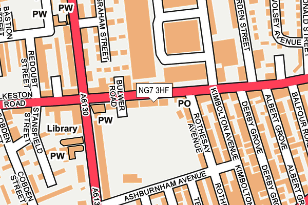 NG7 3HF map - OS OpenMap – Local (Ordnance Survey)