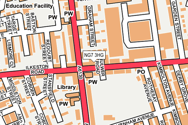 NG7 3HG map - OS OpenMap – Local (Ordnance Survey)