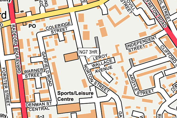 NG7 3HR map - OS OpenMap – Local (Ordnance Survey)