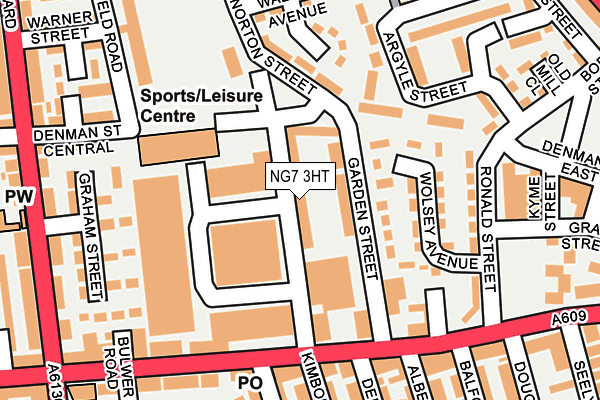 NG7 3HT map - OS OpenMap – Local (Ordnance Survey)