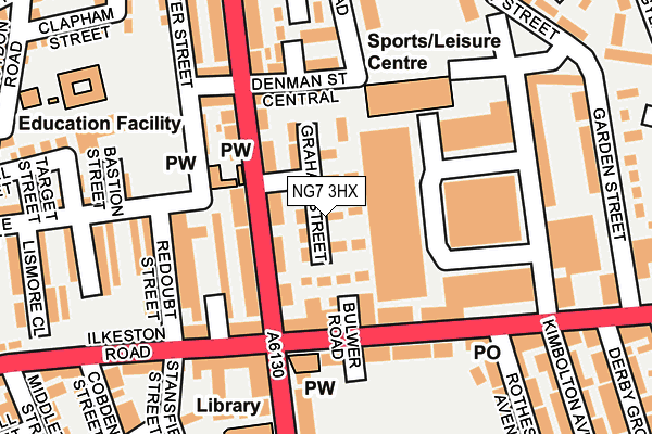 NG7 3HX map - OS OpenMap – Local (Ordnance Survey)