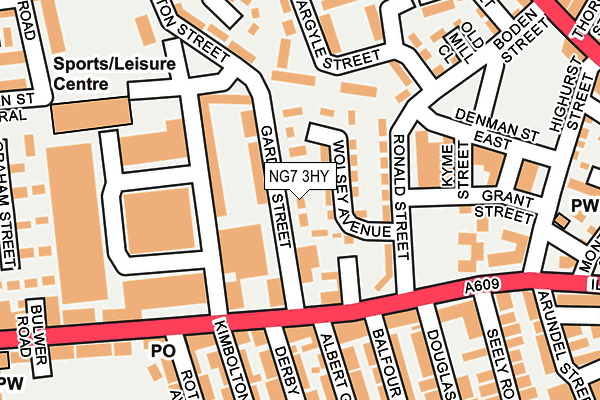 NG7 3HY map - OS OpenMap – Local (Ordnance Survey)