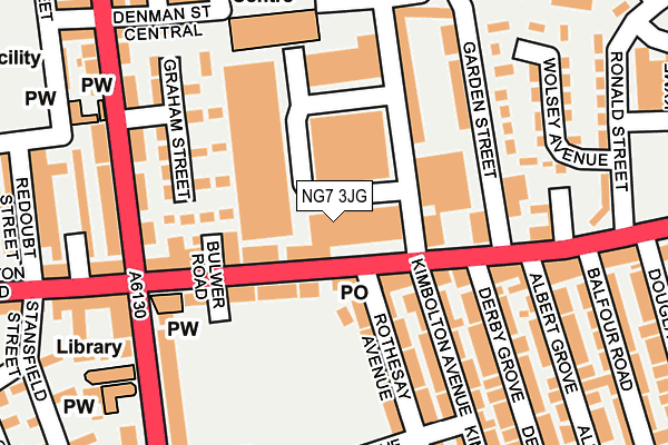 NG7 3JG map - OS OpenMap – Local (Ordnance Survey)