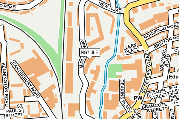 NG7 3LE map - OS OpenMap – Local (Ordnance Survey)