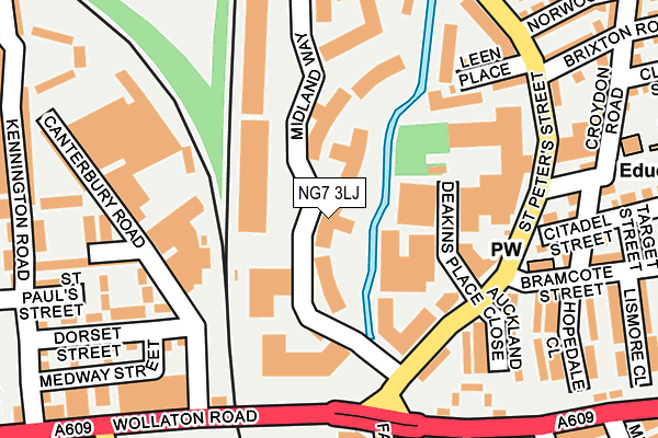 NG7 3LJ map - OS OpenMap – Local (Ordnance Survey)
