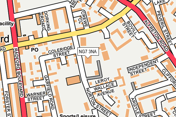 NG7 3NA map - OS OpenMap – Local (Ordnance Survey)