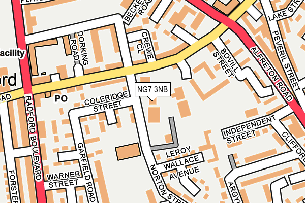 NG7 3NB map - OS OpenMap – Local (Ordnance Survey)