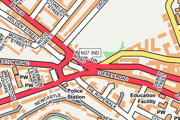 NG7 3ND map - OS OpenMap – Local (Ordnance Survey)