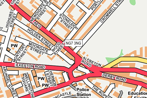 NG7 3NG map - OS OpenMap – Local (Ordnance Survey)