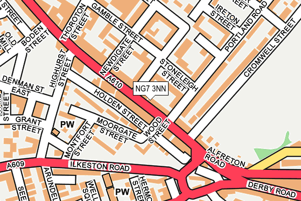 NG7 3NN map - OS OpenMap – Local (Ordnance Survey)