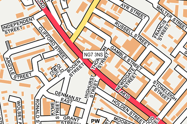 NG7 3NS map - OS OpenMap – Local (Ordnance Survey)