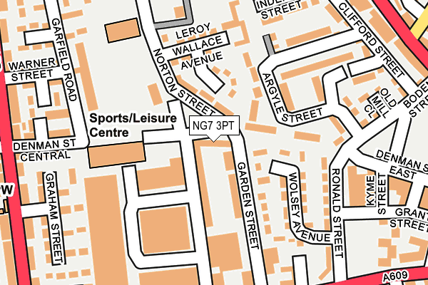 NG7 3PT map - OS OpenMap – Local (Ordnance Survey)