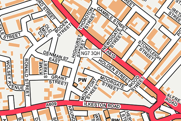 NG7 3QH map - OS OpenMap – Local (Ordnance Survey)