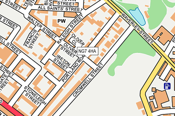 NG7 4HA map - OS OpenMap – Local (Ordnance Survey)