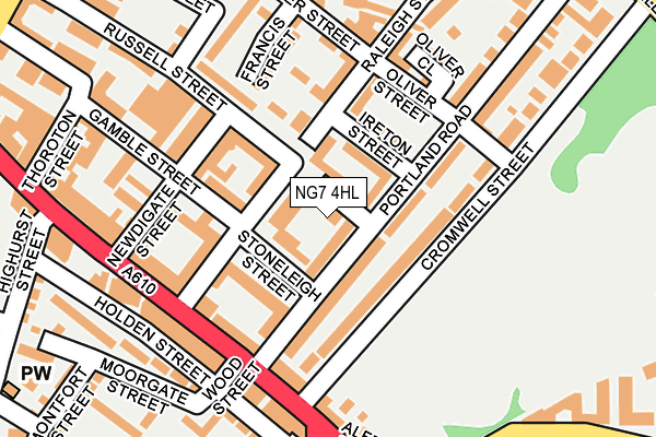 NG7 4HL map - OS OpenMap – Local (Ordnance Survey)