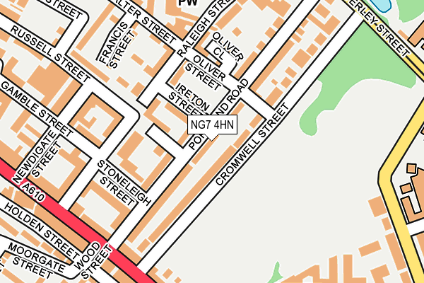 NG7 4HN map - OS OpenMap – Local (Ordnance Survey)