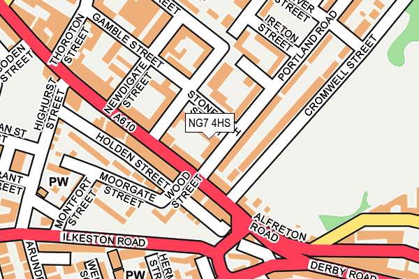 NG7 4HS map - OS OpenMap – Local (Ordnance Survey)