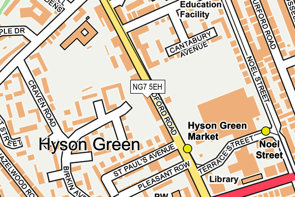 NG7 5EH map - OS OpenMap – Local (Ordnance Survey)