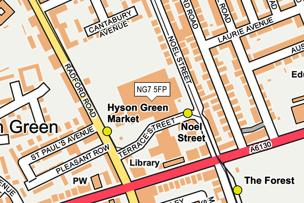 NG7 5FP map - OS OpenMap – Local (Ordnance Survey)