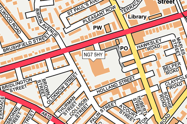 NG7 5HY map - OS OpenMap – Local (Ordnance Survey)