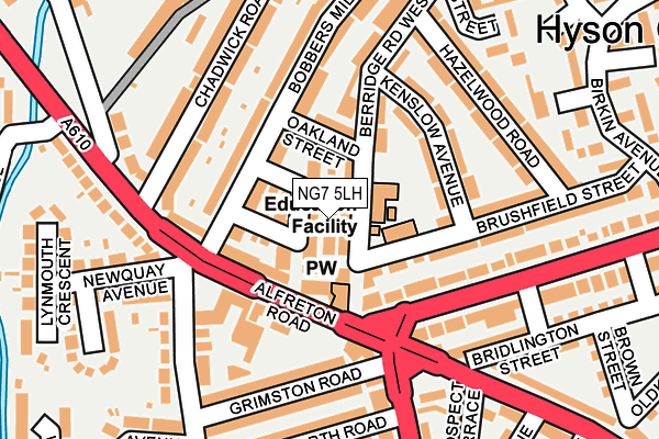 NG7 5LH map - OS OpenMap – Local (Ordnance Survey)