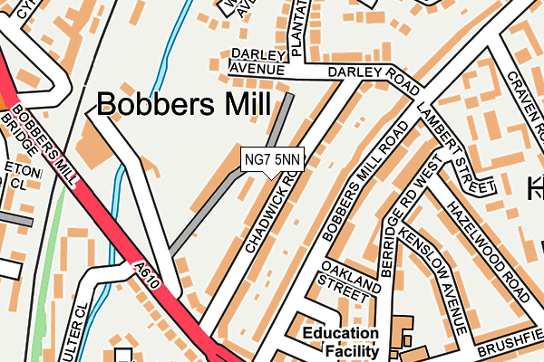 NG7 5NN map - OS OpenMap – Local (Ordnance Survey)