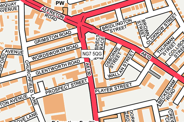 NG7 5QG map - OS OpenMap – Local (Ordnance Survey)