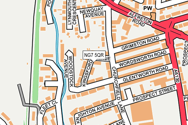 NG7 5QR map - OS OpenMap – Local (Ordnance Survey)
