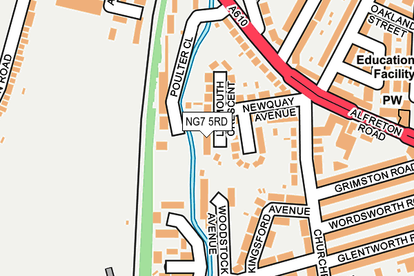 NG7 5RD map - OS OpenMap – Local (Ordnance Survey)