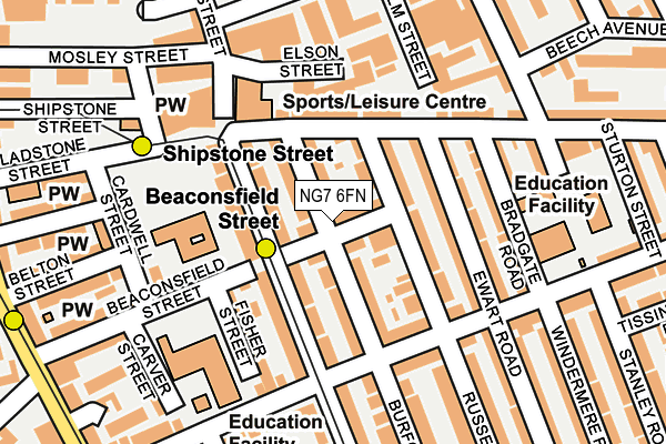 NG7 6FN map - OS OpenMap – Local (Ordnance Survey)