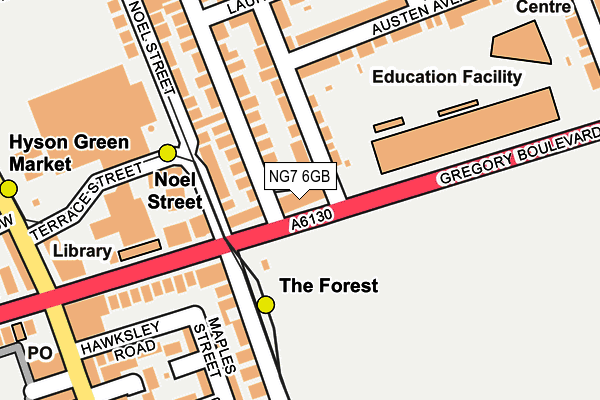 NG7 6GB map - OS OpenMap – Local (Ordnance Survey)