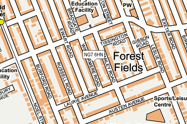 NG7 6HN map - OS OpenMap – Local (Ordnance Survey)