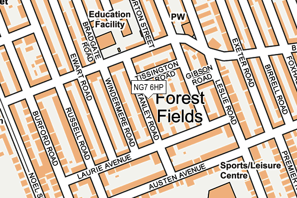 NG7 6HP map - OS OpenMap – Local (Ordnance Survey)