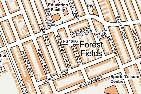 NG7 6HQ map - OS OpenMap – Local (Ordnance Survey)