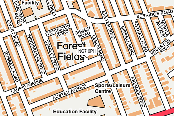 NG7 6PH map - OS OpenMap – Local (Ordnance Survey)