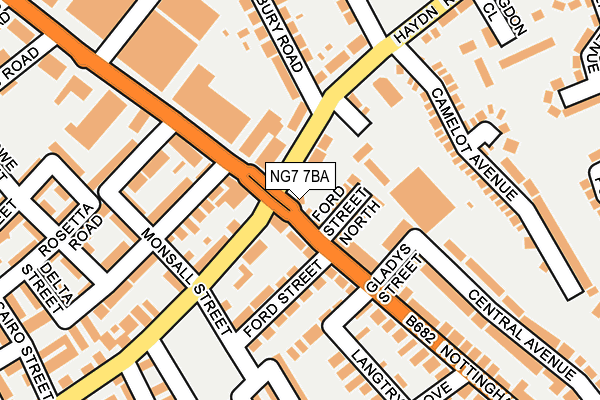 Map of TRISTRAM'S (DERBY) LTD at local scale