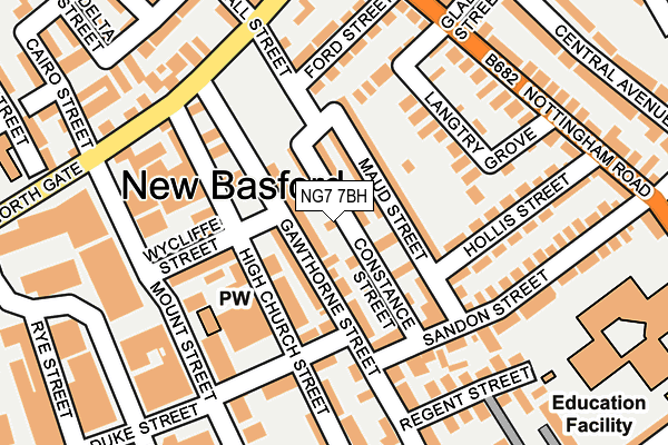 NG7 7BH map - OS OpenMap – Local (Ordnance Survey)